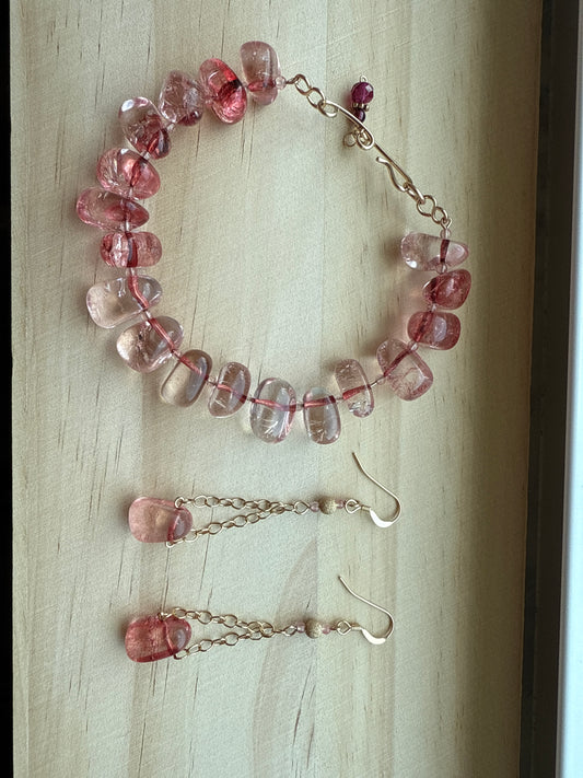Bracelet and earring set